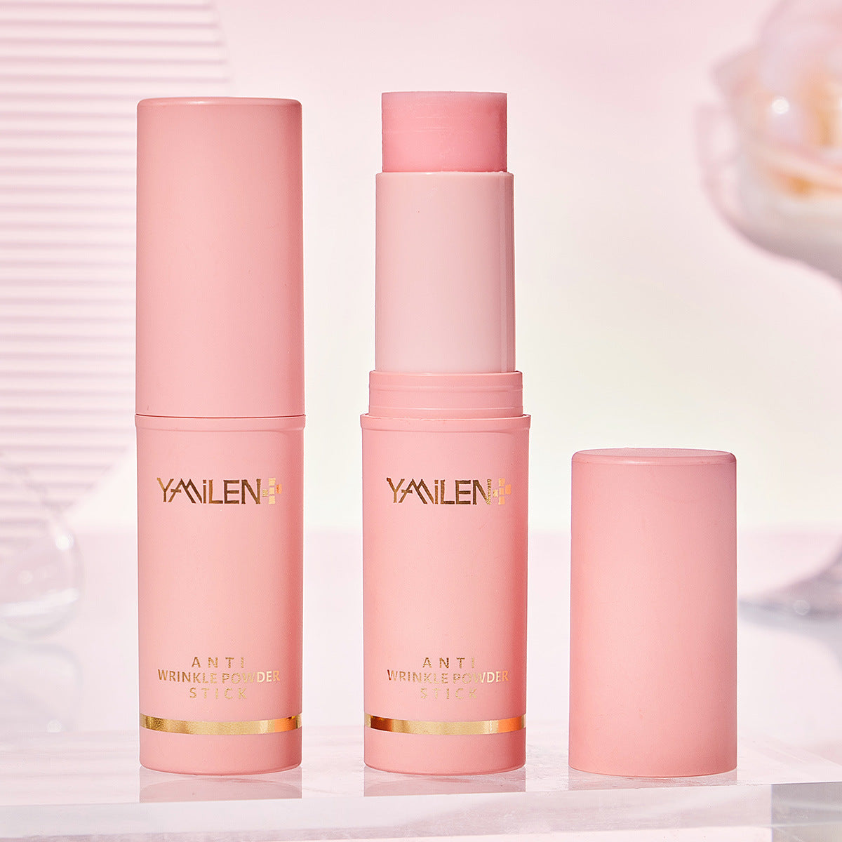 🟢 タイトル: 韓国式リンクルスティック – 瞬時に潤いとツヤをプラス!